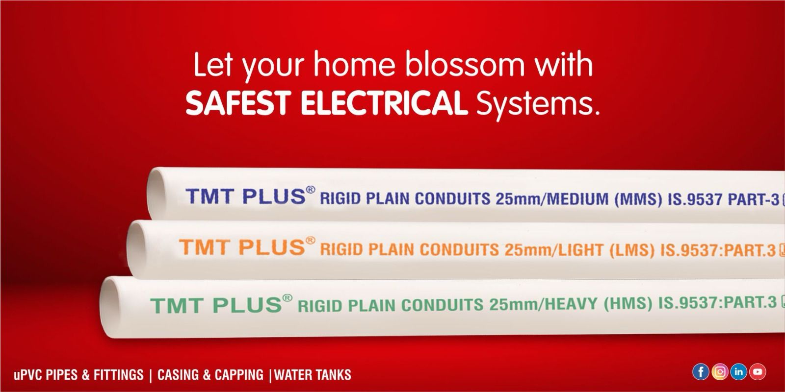 Best Electrical Pipe for House Wiring - TMT Plus